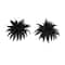 40in. Artificial Halloween Black Boston Fern - Set of 2